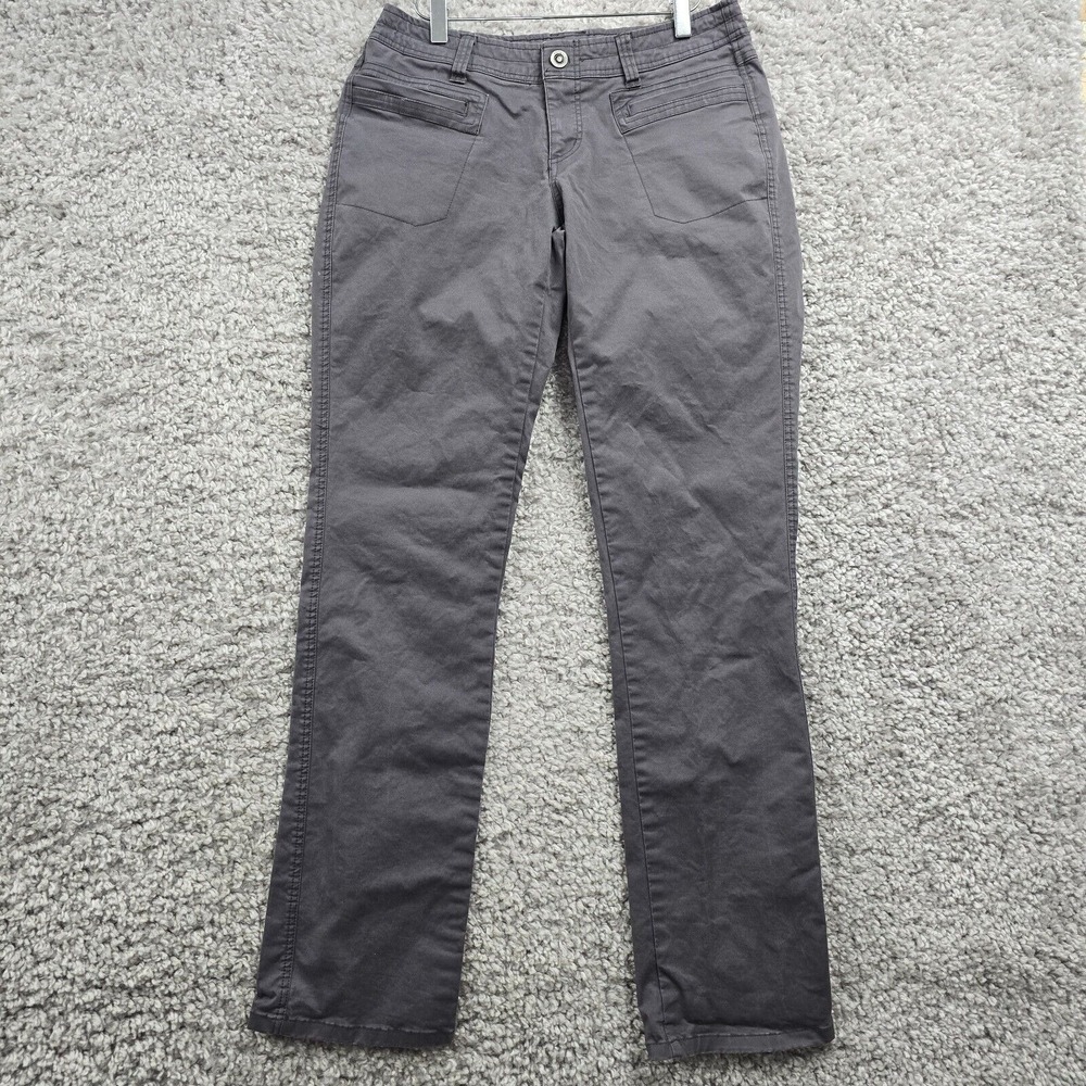 Kuhl Womens Freya Pants Gray Drawstring Stretch Hiking Trail Size 4 Regular